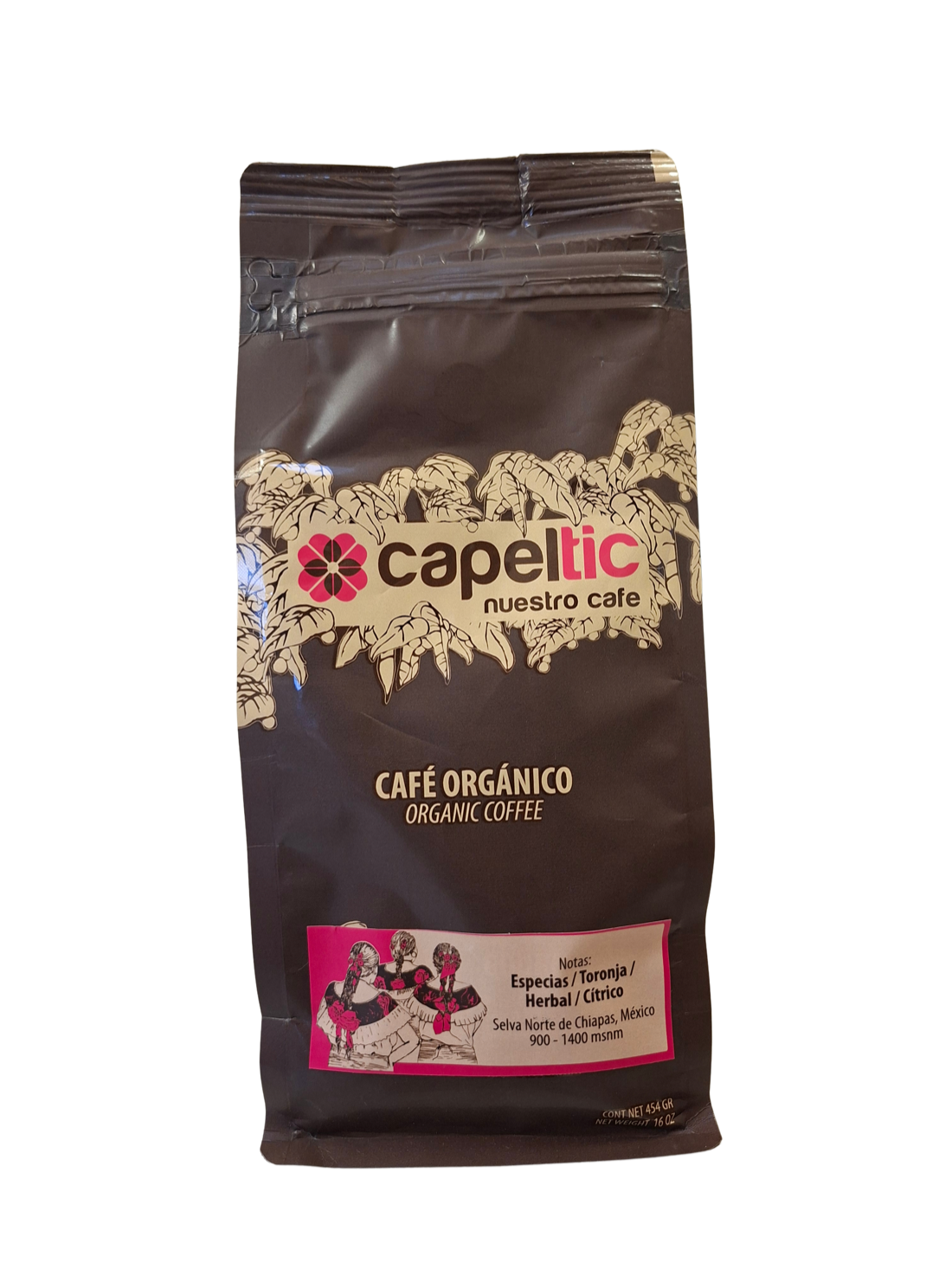 Bolsa de café orgánico Capeltic